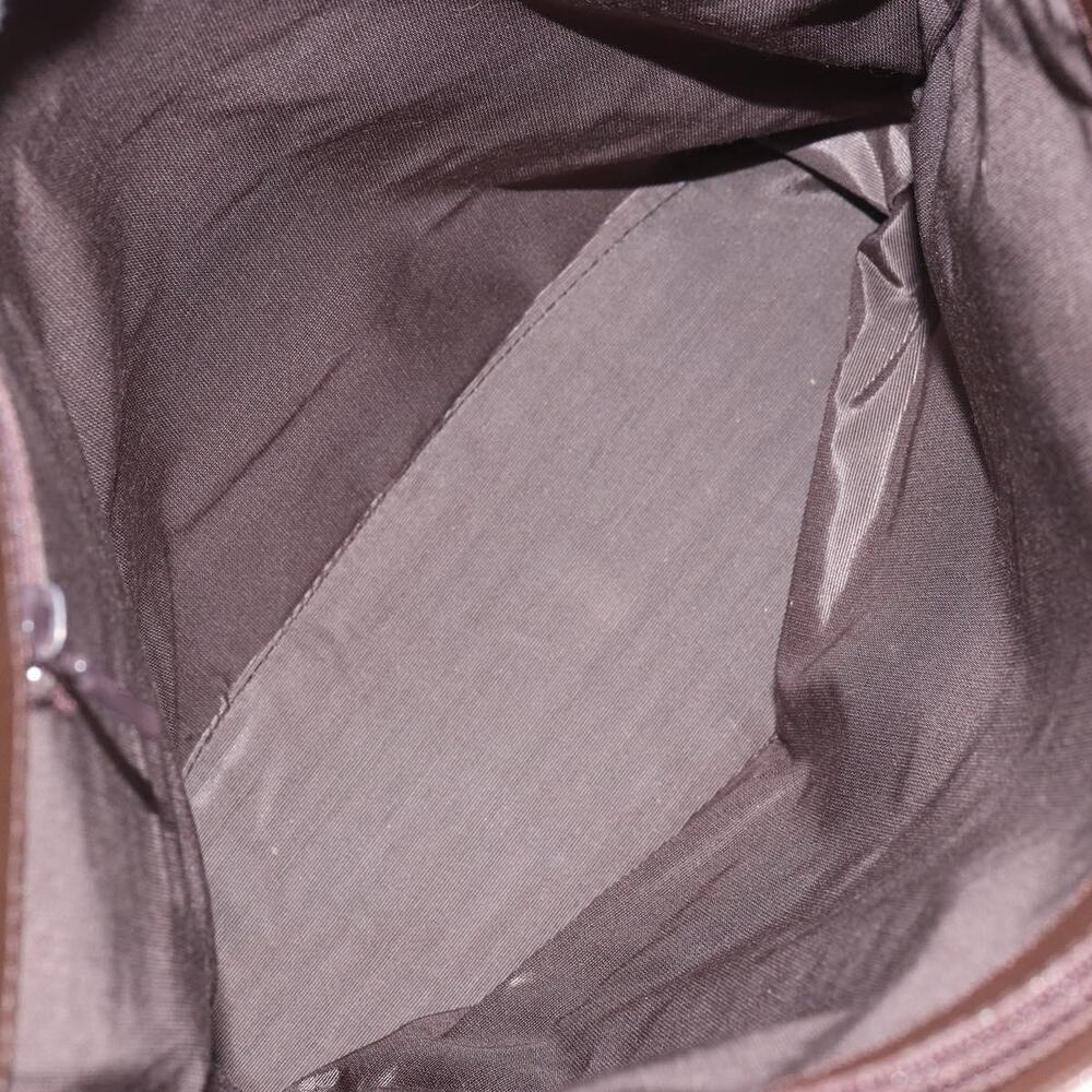 BURBERRY Nova Check Tote Bag PVC Beige Silver Auth BA8673 - Picture 11 of 16